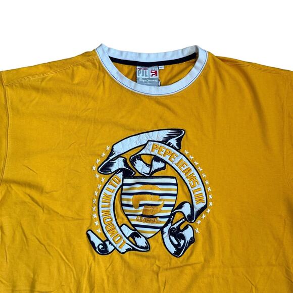 Pepe Jeans London UK W11 T Shirt 3XL Yellow - Picture 2 of 15